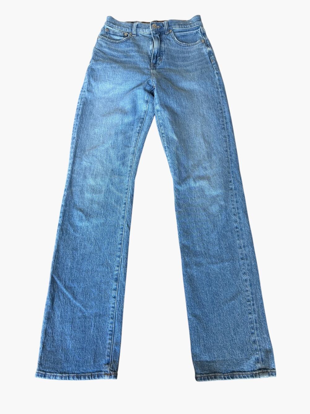 Madewell 90s Straight Jeans Tall Light Wash High Rise Size 25T